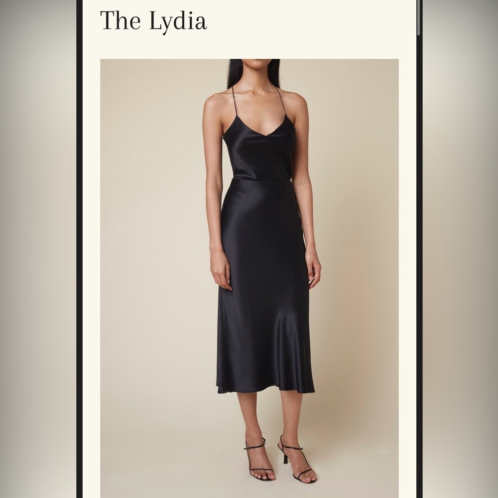 Refine Lydia Silk Slip Skirt